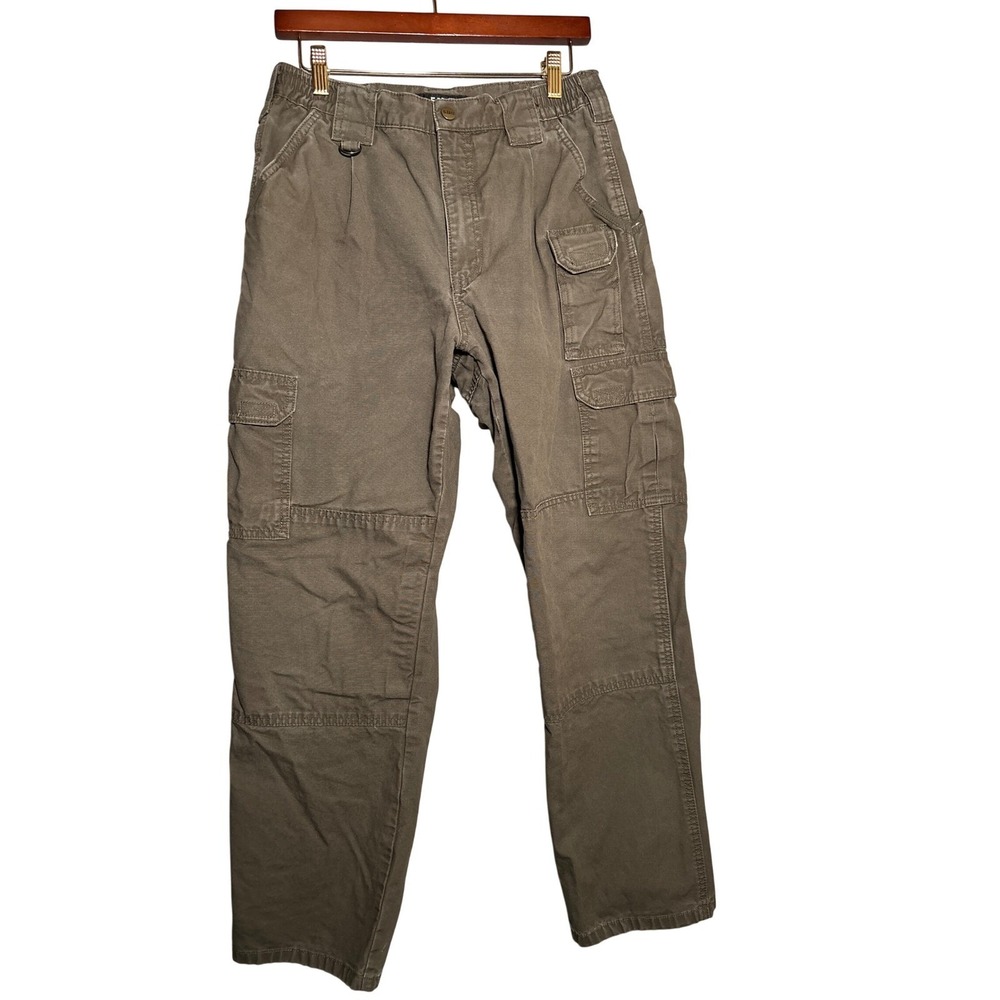 5.11 Tactical Mens Cargo Pants 32 Cotton Canvas Work Utility Outdoor Double Knee